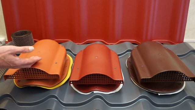 Кровельная вентиляция в металлочерепице. KRONOPLAST.