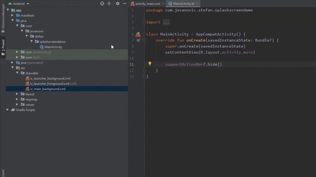 Splash Screen - Android Studio Tutorial смотреть онлайн