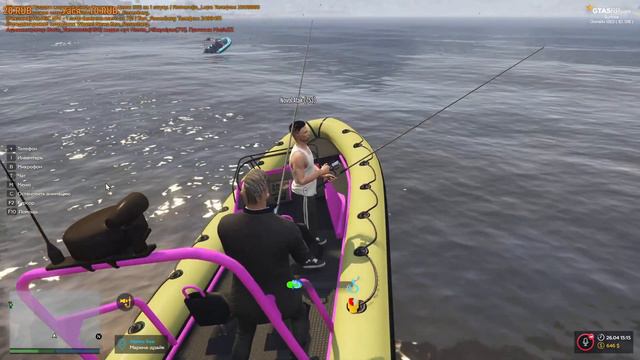 Grand Theft Auto V (2013 ) - Продолжение: Перехожу на новый уровень рыбалки "БОГ" в GTA RP смотреть онлайн