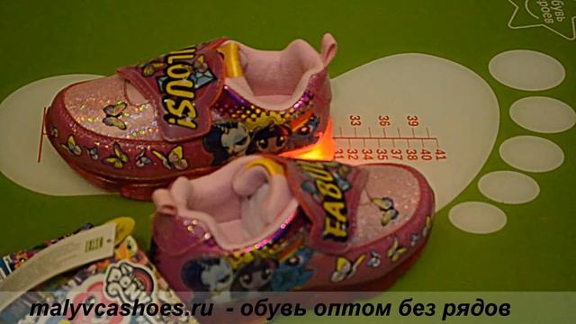 Детские кроссовки "Май Литл Пони" со светодиодами смотреть онлайн