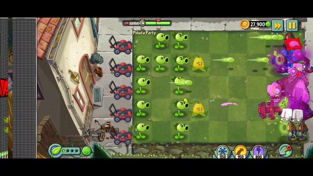Plants vs Zombies 2 - Repeater And Shrinking Violet Plant Combo In PvZ2 - Android Gameplay