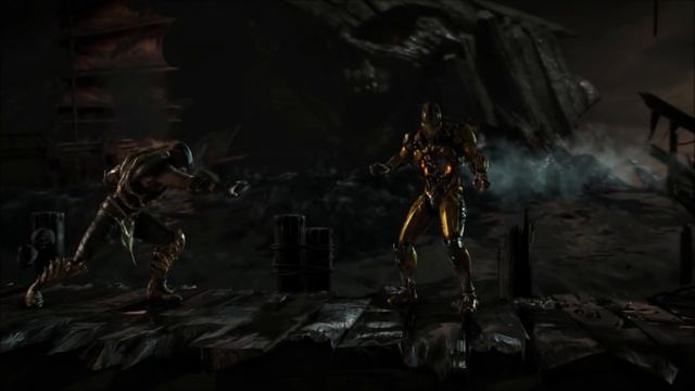 Mortal Kombat XL - All Scorpion Fatalities and X ray ON Triborg смотреть онлайн