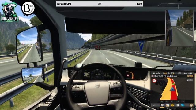 Euro Truck Simulator 2 Volvo Truck Sound ASMR смотреть онлайн