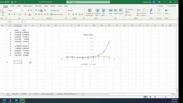 Sketching 2 graphs in Excel and Intermediate Value theorem tutorial смотреть онлайн