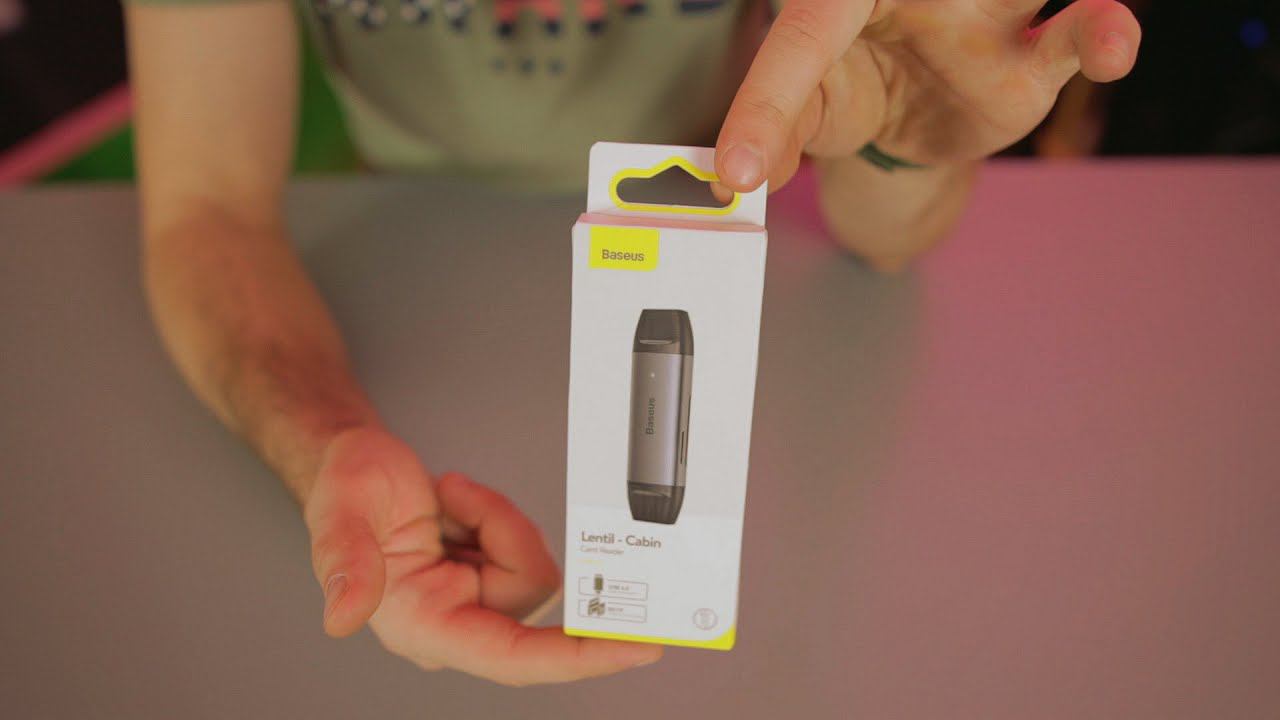 Картридер Baseus USB 3,0 и Type C. OTG адаптер для sd и microsd карт смотреть онлайн