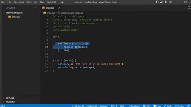 Error handling | try, catch, finally and throw in JavaScript | Node.js смотреть онлайн