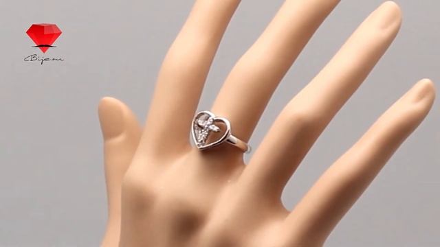 Bije.ru: Кольцо в форме сердца с фианитами Sheelagh (Шила) смотреть онлайн