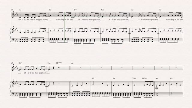 Flugelhorn - Final Masquerade - Linkin Park Sheet Music, Chords, & Vocals смотреть онлайн