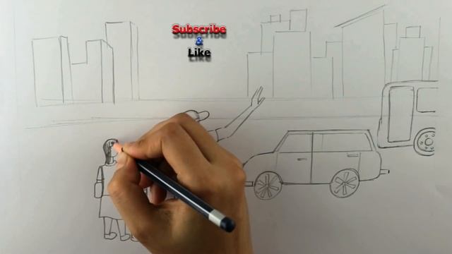 City Road Safety Drawing for Kids смотреть онлайн