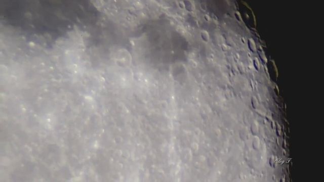 Луна в телескопе (увеличение 120) смотреть онлайн