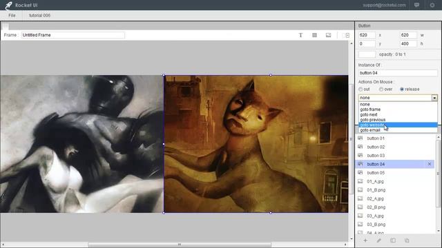 Rocket UI : Tutorial 006 - Rotating Image Buttons смотреть онлайн
