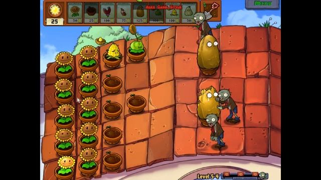 Plants vs. Zombies - New Coffee Bean - Unlocked Zen Garden - Roof 5-3 - Roof 5-4 - PC HD (Ep.18) смотреть онлайн