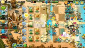 Прохождение Растения против зомби 2, Пляж большой волны, 25-й день