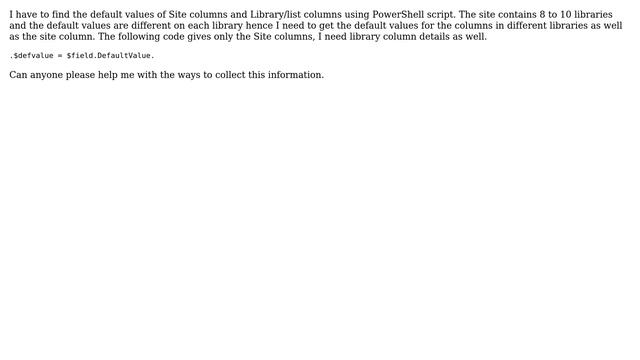 Sharepoint: Site Column & List Column Default values смотреть онлайн