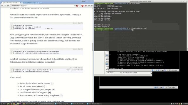 Installing HP Vertica and Distributed R (part 1) смотреть онлайн