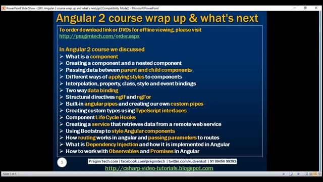 Angular 2 course wrap up and what's next смотреть онлайн
