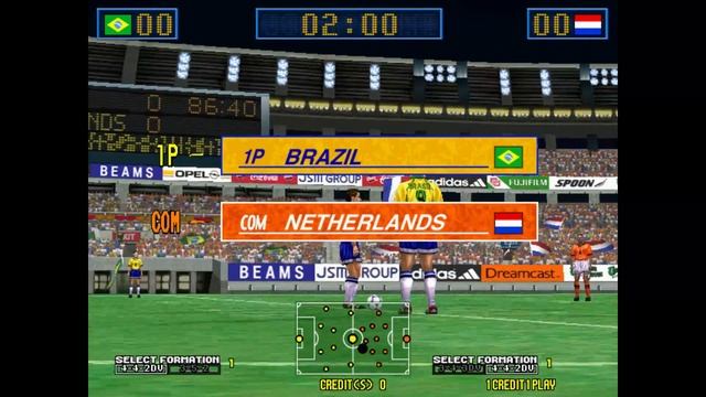 Virtua Striker 2 Ver. 2000 Arcade смотреть онлайн