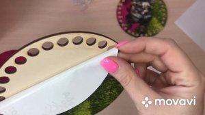 Как нанести рисунок на деревянное донышко для сумки из трикотажный пряжи