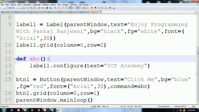 Python GUI Programming(Tkinter) | Entry Widget | #4 | Hindi смотреть онлайн