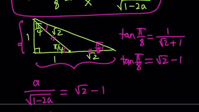 Finding the radii of two circles inscribed in a unit square, a radical puzzle смотреть онлайн