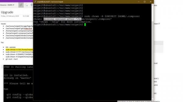 SNIPE-IT Upgrade to the latest release