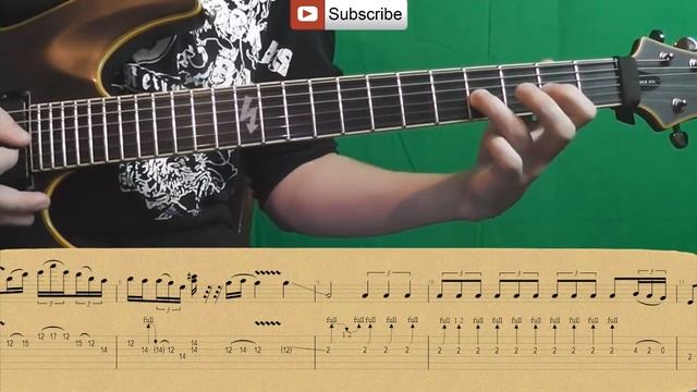How To Play Megadeth - Angry Again (solo) Как играть, Guitar lesson смотреть онлайн