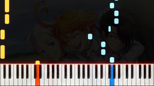 Piano easy | The Promised Neverland - Touch off | PVisualiano смотреть онлайн