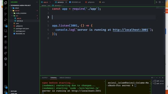 E-commerce MERN Project Bangla Tutorial 11 : env variable & gitignore смотреть онлайн