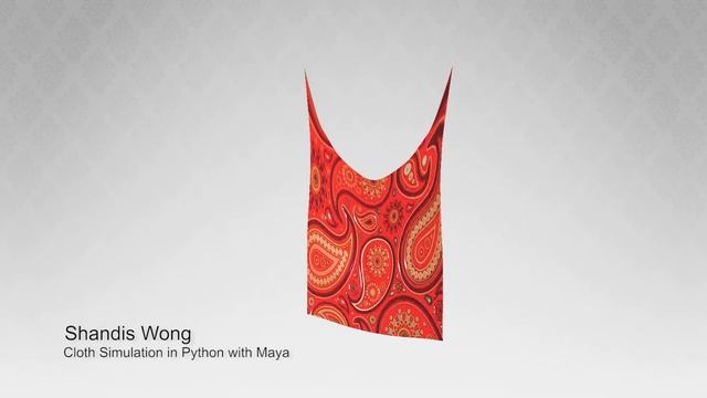 Cloth simulation in Maya Python смотреть онлайн