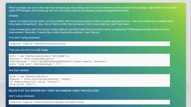 How to create google two factor authentication using php? смотреть онлайн