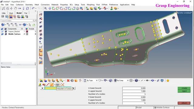 Hypermesh Tutorials for Beginners, Node Creation, Point Creation, Distance, Node edit смотреть онлайн