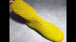 Красивый узор для носков спицами