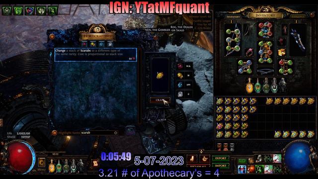 PoE 3.21 Crucible | Scarabs / 6 Divine + Profit per Hour | EZ смотреть онлайн