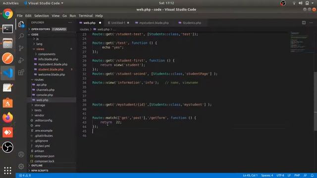 Routing in Laravel Part #7 | Laravel 8 tutorial in Hindi смотреть онлайн