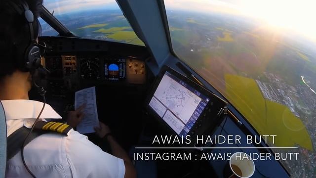 Approach and landing at Vaclav havel airport Prague. ( SHJ - PRG ) смотреть онлайн