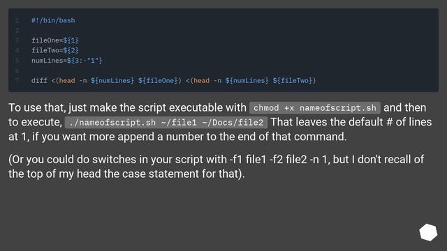 How to diff only the first line of two files? смотреть онлайн
