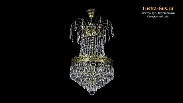 Хрустальная люстра «Империя под бронзу» - Гусь-Хрустальный завод смотреть онлайн
