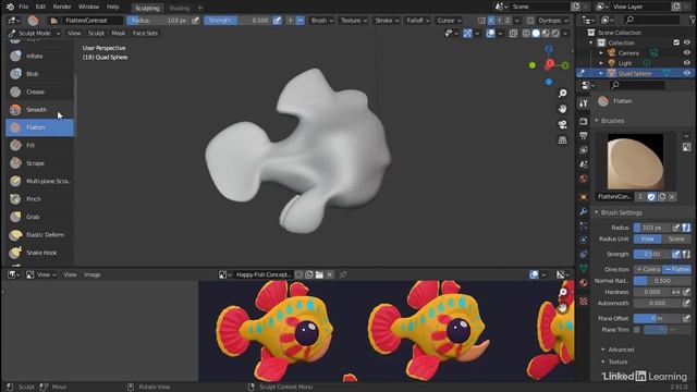 03. Common sculpting tools and settings смотреть онлайн