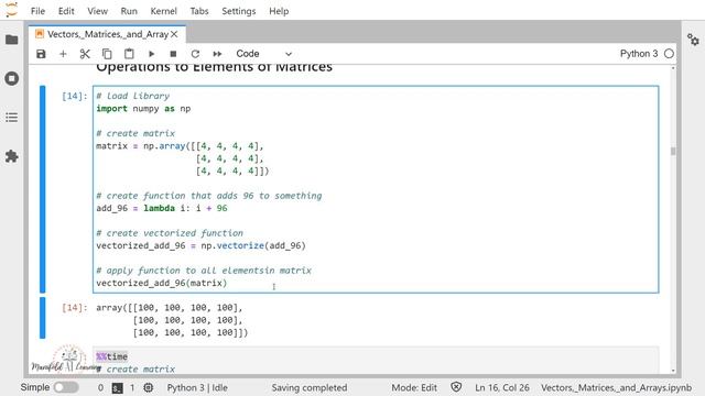 Vectorize , Min & Max Functions on Matrices - Linear Algebra for Data Science - Tips & Tricks смотреть онлайн