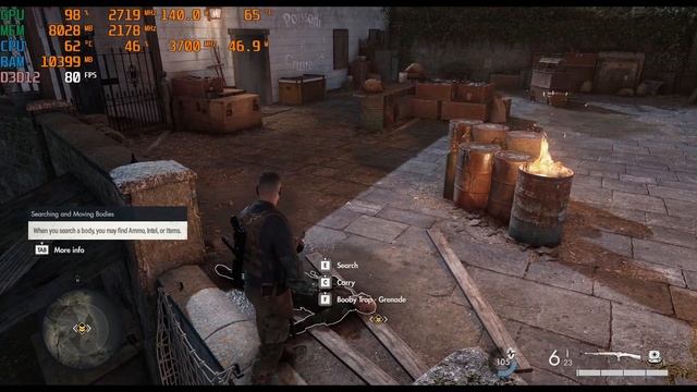 RX 6650 XT Sniper Elite 5 Utra High Setting 1080p смотреть онлайн