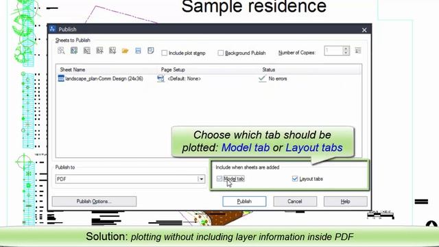 Plot to PDF without layer information смотреть онлайн