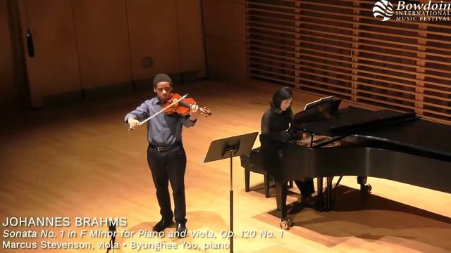 Brahms Sonata for Piano and Viola Op. 120, No. 1 in f minor with Marcus Stevenson смотреть онлайн