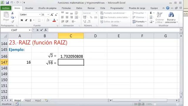 Excel funcion rcuad (raiz cuadrada de un número) смотреть онлайн