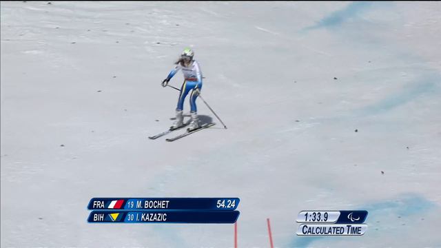 Ilma Kazazic (1st run)| Women's giant slalom standing | Alpine skiing | Sochi 2014 Paralympics смотреть онлайн