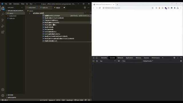 How to detect Online and Offline Using #javaScript смотреть онлайн