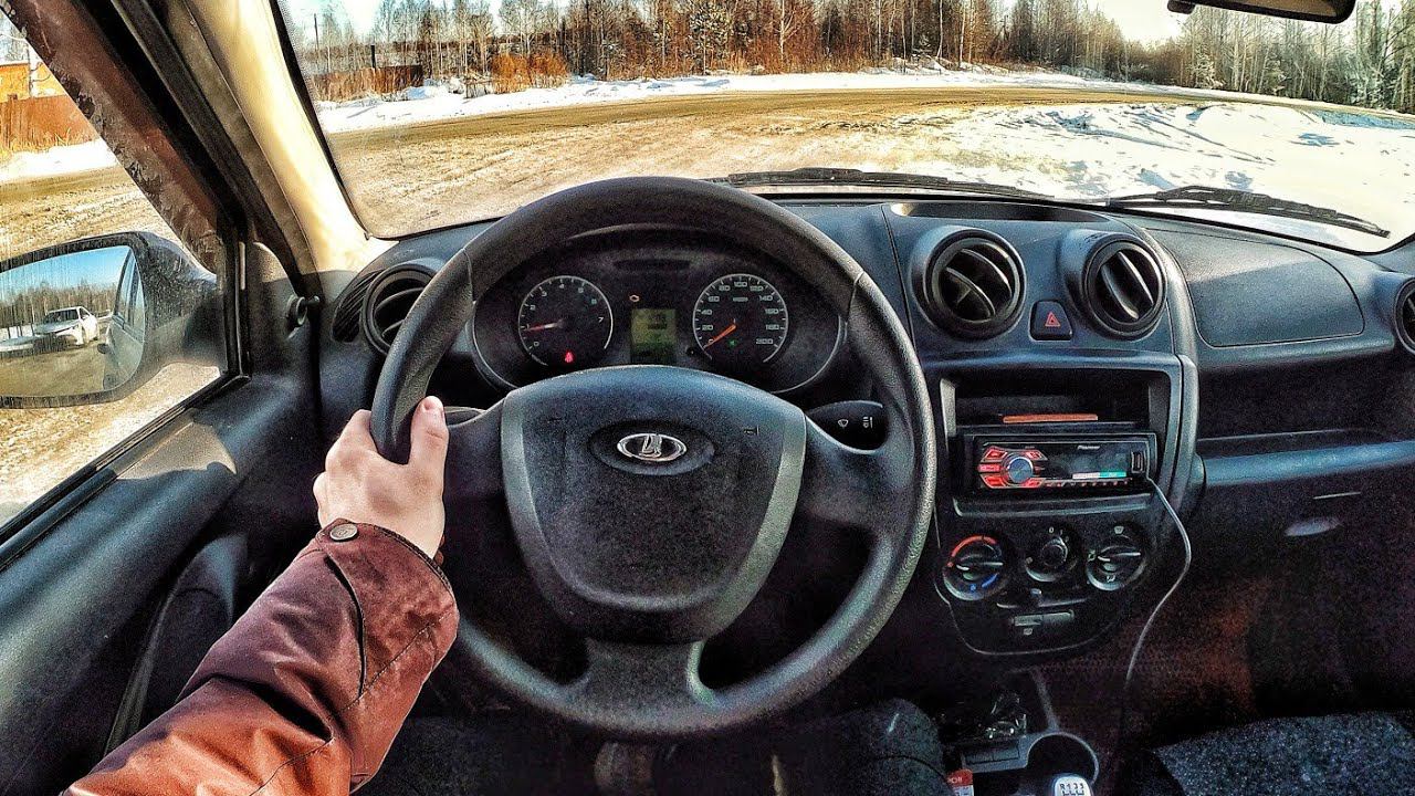 2013 LADA Granta 1.6 MT - POV TEST DRIVE смотреть онлайн