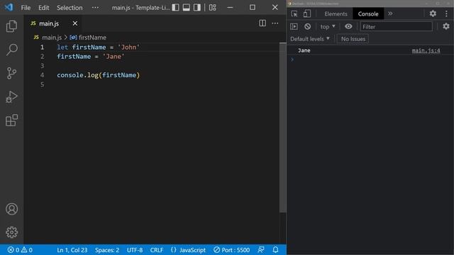 #02 - Var, Const & Let - Modern Javascript (ES6+) Tutorial смотреть онлайн