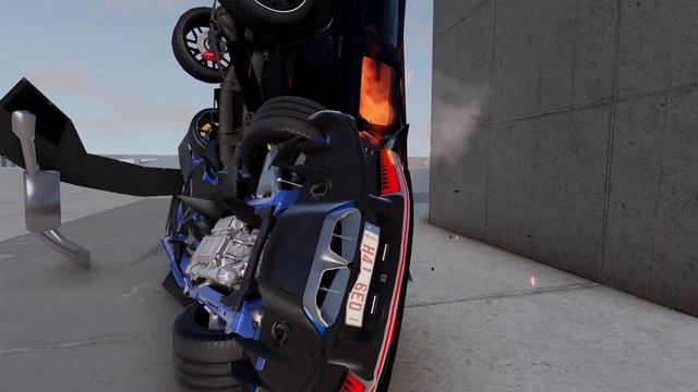 Bugatti Chiron vs Mercedes-Benz G-Class AMG 63! 230mph Crash Test(BeamNG Drive) смотреть онлайн