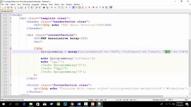 PHP associative array with example - PHP Array Tutorial English смотреть онлайн