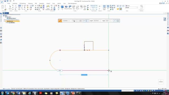 Solid Edge ST9 Training - Sketch shortcuts смотреть онлайн